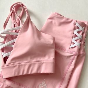 Ryderwear laced up bra and short